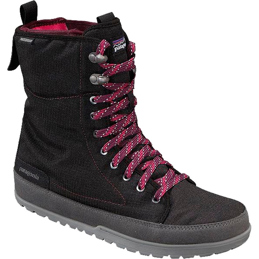 Patagonia Tin Shed Waterproof Winter Boots Black Dark Currant Womens 9.5 T11542